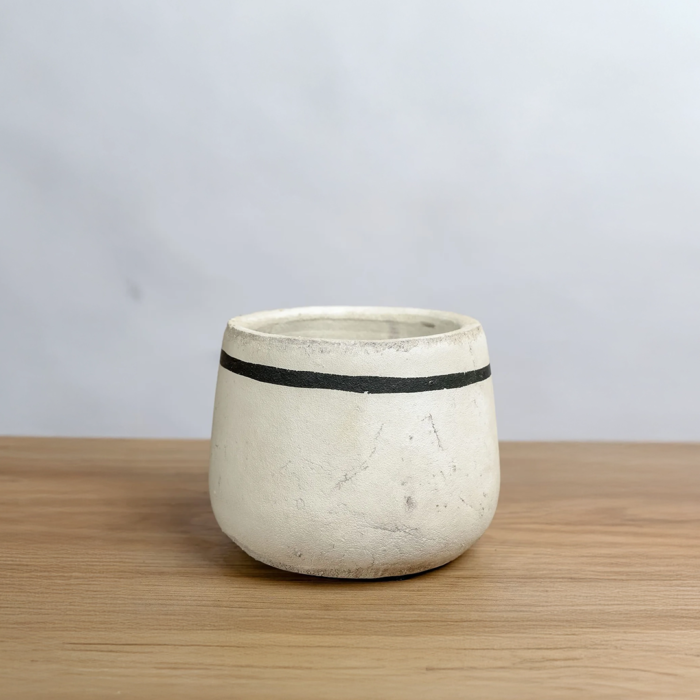 حوض رخامي أبيض أنيق 12 سم