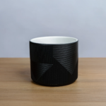 حوض رخامي مخطط بشكل مميز 12 سم  - black