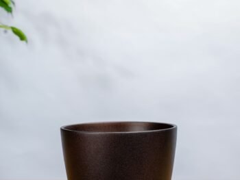 حوض  رخامي للنباتات متعدد الالوان 13 سم  - بني