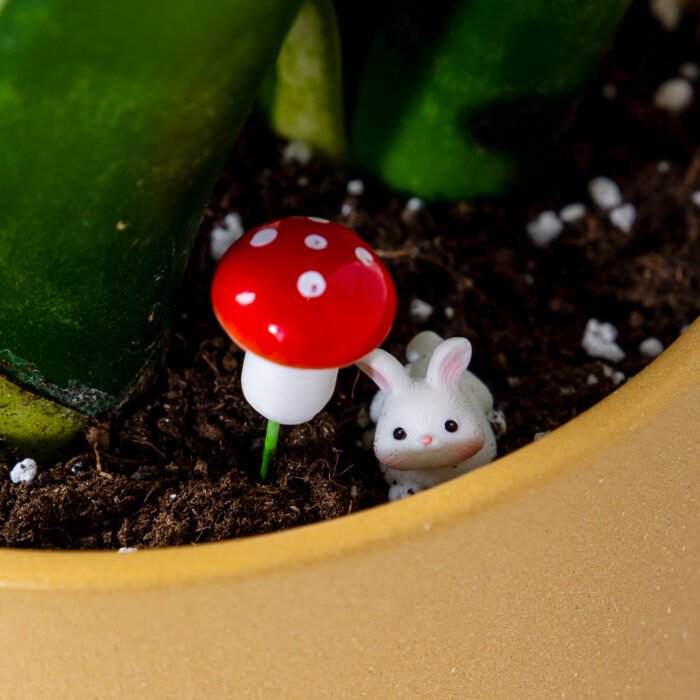 تغريسة فطر مع أرنب